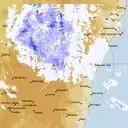 Live Canberra Weather Radar - 128km - Rain Rate