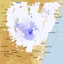 Live Canberra Weather Radar - 128km - Rain Rate