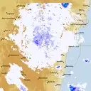 Live Canberra Weather Radar - 128km - Rain Rate