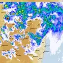 Live Canberra Weather Radar - 128km - Rain Rate