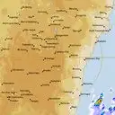Live Canberra Weather Radar - 128km - Rain Rate
