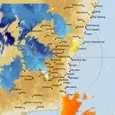 Live Canberra Weather Radar - 128km - Doppler Wind