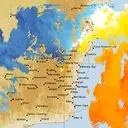 Live Canberra Weather Radar - 128km - Doppler Wind