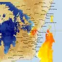 Live Canberra Weather Radar - 128km - Doppler Wind