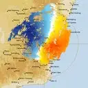 Live Canberra Weather Radar - 128km - Doppler Wind