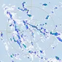 Live Willis Island Weather Radar - 128km - Rain Rate