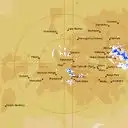 Live Giles Weather Radar - 512km - Rain Rate