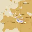 Live Giles Weather Radar - 256km - Rain Rate