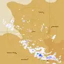 Live Giles Weather Radar - 128km - Rain Rate