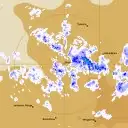 Live Giles Weather Radar - 128km - Rain Rate