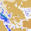 Live Giles Weather Radar - 128km - Rain Rate