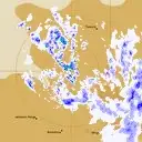 Live Giles Weather Radar - 128km - Rain Rate