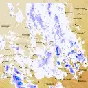 Live Yarrawonga Weather Radar - 128km - Rain Rate