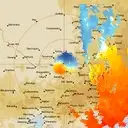 Live Yarrawonga Weather Radar - 128km - Doppler Wind