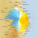 Live Marburg Weather Radar - 128km - Doppler Wind