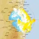 Live Marburg Weather Radar - 128km - Doppler Wind