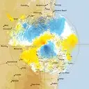Live Marburg Weather Radar - 128km - Doppler Wind