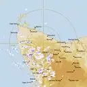 Live West Takone Weather Radar - 128km - Rain Rate