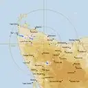 Live West Takone Weather Radar - 128km - Rain Rate