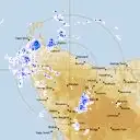 Live West Takone Weather Radar - 128km - Rain Rate