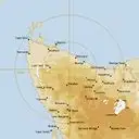 Live West Takone Weather Radar - 128km - Rain Rate