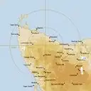 Live West Takone Weather Radar - 128km - Rain Rate