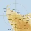 Live West Takone Weather Radar - 128km - Rain Rate