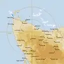 Live West Takone Weather Radar - 128km - Rain Rate