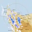 Live West Takone Weather Radar - 128km - Rain Rate