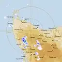 Live West Takone Weather Radar - 128km - Rain Rate