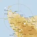 Live West Takone Weather Radar - 128km - Rain Rate