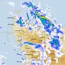 Live West Takone Weather Radar - 128km - Rain Rate