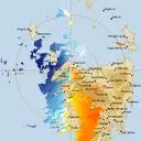Live West Takone Weather Radar - 128km - Doppler Wind