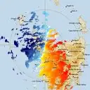 Live West Takone Weather Radar - 128km - Doppler Wind