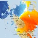 Live West Takone Weather Radar - 128km - Doppler Wind