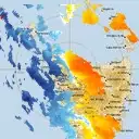 Live West Takone Weather Radar - 128km - Doppler Wind