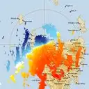 Live West Takone Weather Radar - 128km - Doppler Wind