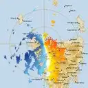Live West Takone Weather Radar - 128km - Doppler Wind