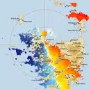 Live West Takone Weather Radar - 128km - Doppler Wind