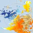 Live West Takone Weather Radar - 128km - Doppler Wind