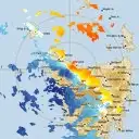 Live West Takone Weather Radar - 128km - Doppler Wind