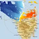 Live West Takone Weather Radar - 128km - Doppler Wind