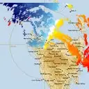 Live West Takone Weather Radar - 128km - Doppler Wind