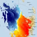 Live West Takone Weather Radar - 128km - Doppler Wind
