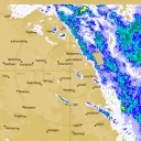 Live South Doodlakine Weather Radar - 128km - Rain Rate