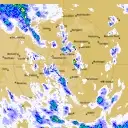 Live South Doodlakine Weather Radar - 128km - Rain Rate