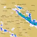 Live South Doodlakine Weather Radar - 128km - Rain Rate