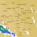 Live South Doodlakine Weather Radar - 128km - Rain Rate
