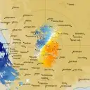 Live South Doodlakine Weather Radar - 128km - Doppler Wind