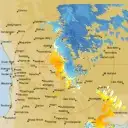 Live South Doodlakine Weather Radar - 128km - Doppler Wind